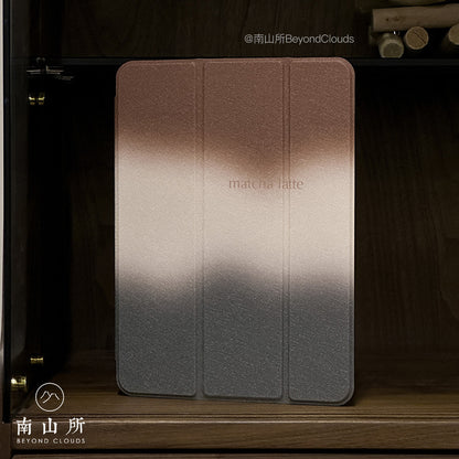 Matcha Latte Ombre Aesthetic iPad Case