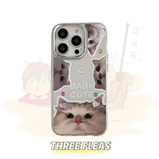 [ Meme Case ] Baby cute cat mirror phone case