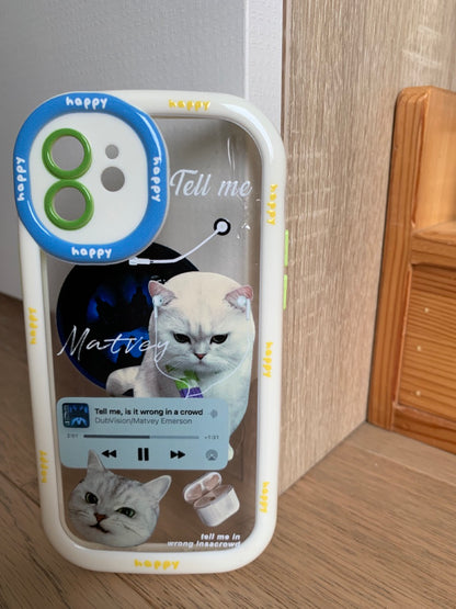 Meme Cute Cats Printed Phone Case