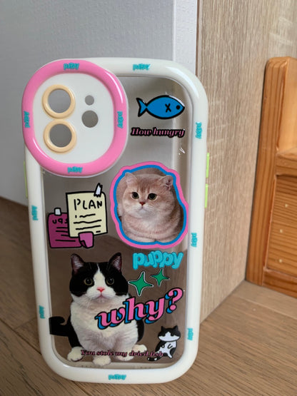 Meme Cute Cats Printed Phone Case