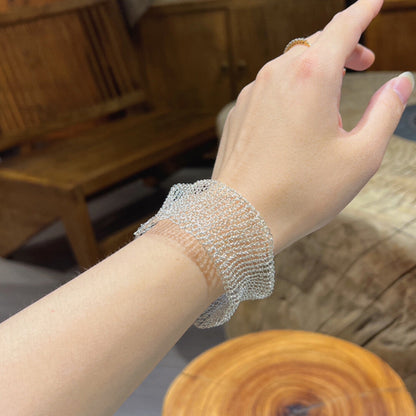 Metal Woven Hollow Bracelet