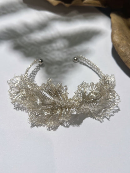 Metal Woven Petal Bracelet