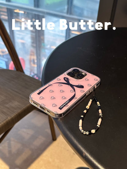 「Original」Metallic Love Printed Butterfly Ribbon Phone Case