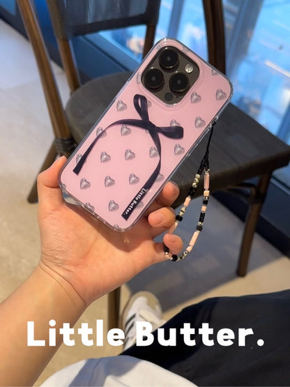 「Original」Metallic Love Printed Butterfly Ribbon Phone Case