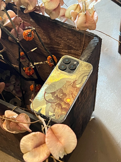 Midnight Bloom: Snake & Peony Neo-Chinese IMD Case