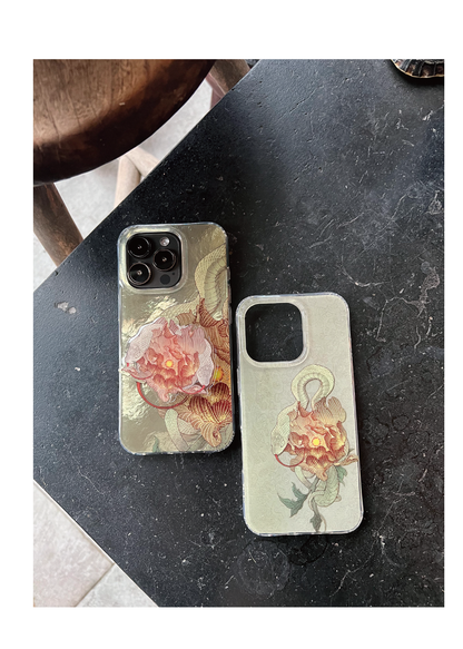 Midnight Bloom: Snake & Peony Neo-Chinese IMD Case