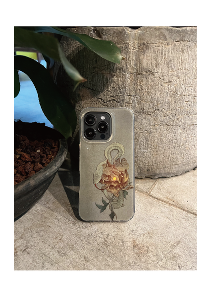 Midnight Bloom: Snake & Peony Neo-Chinese IMD Case
