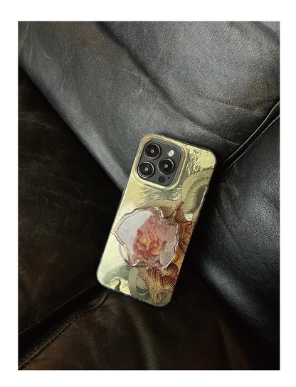 Midnight Bloom: Snake & Peony Neo-Chinese IMD Case