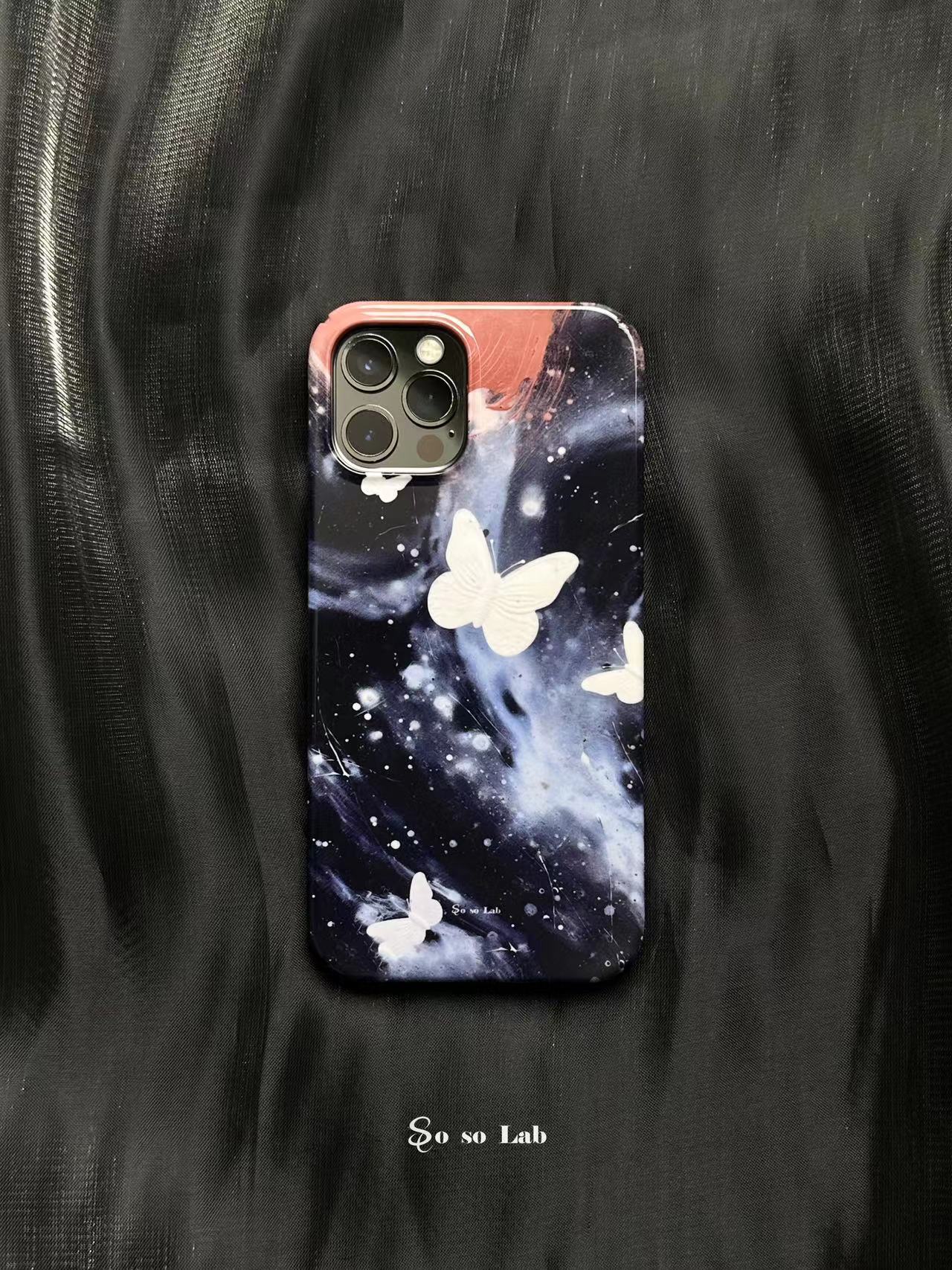 Midnight Butterfly Printed Phone Case