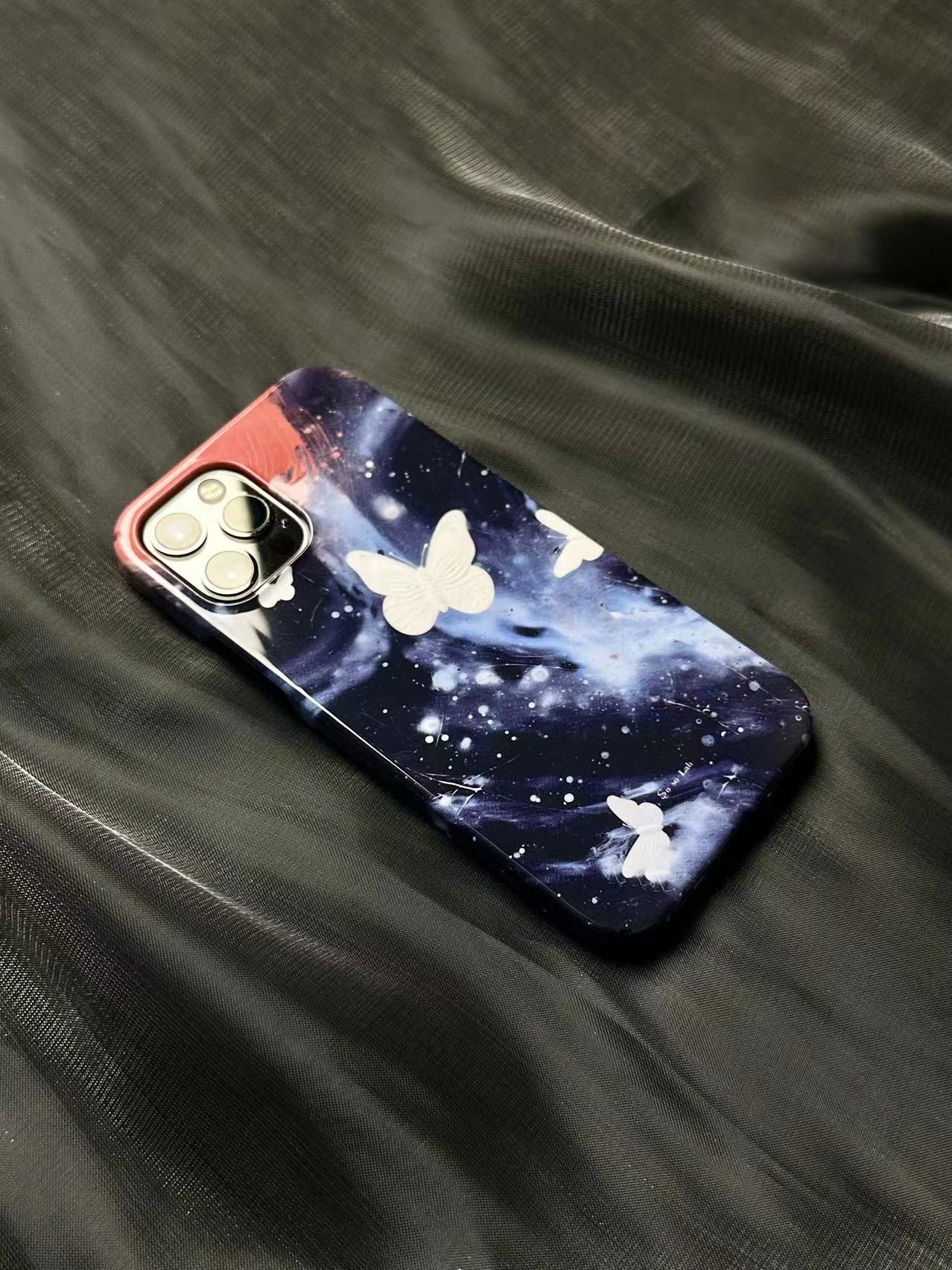 Midnight Butterfly Printed Phone Case