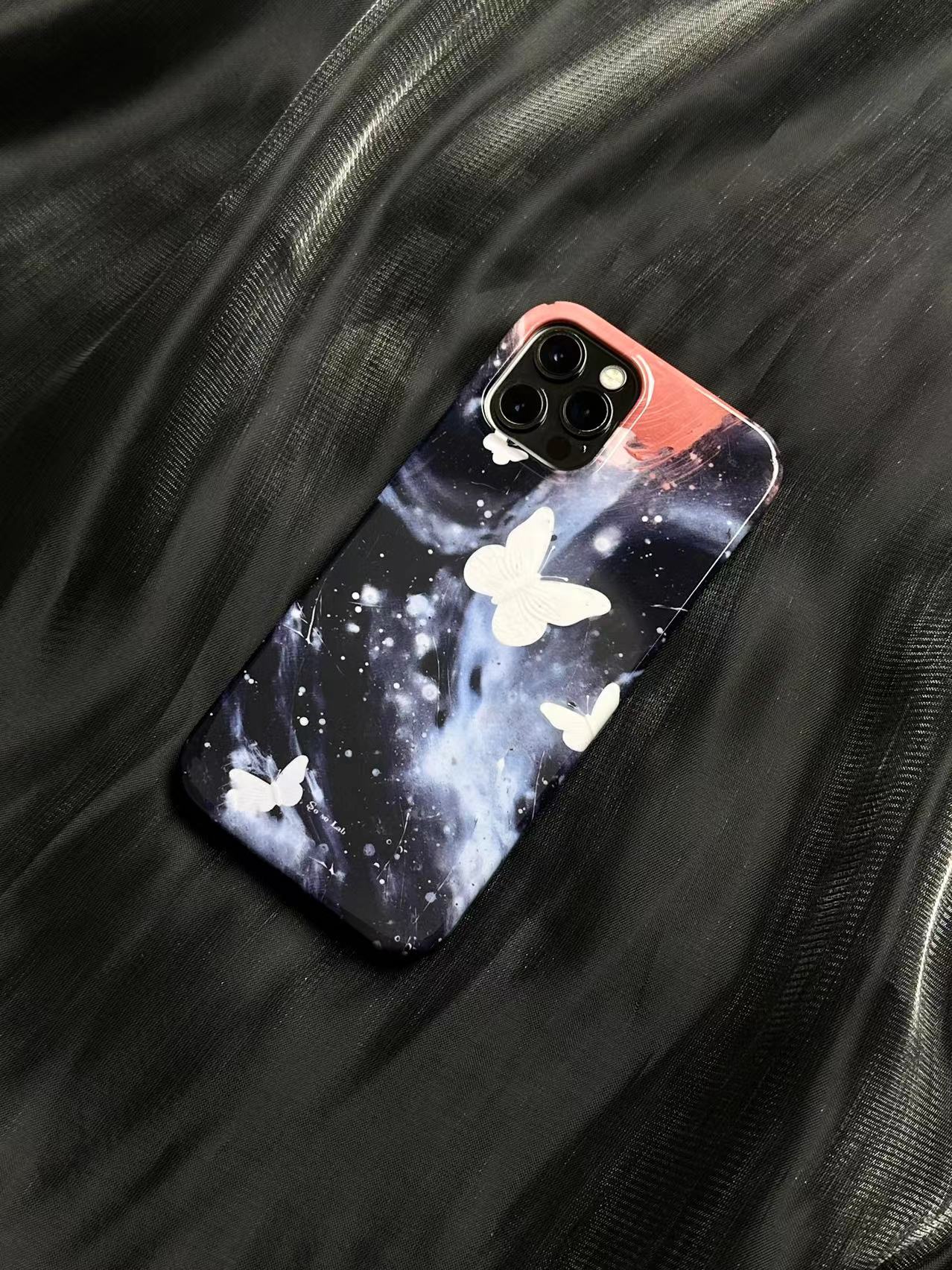 Midnight Butterfly Printed Phone Case