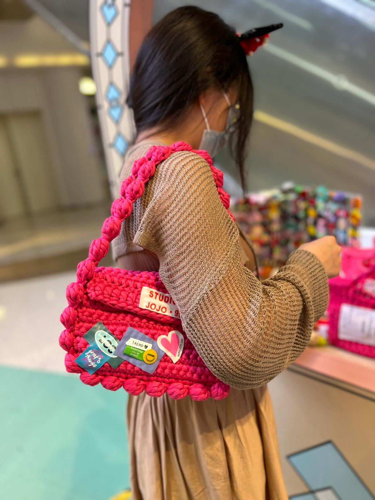 Mini Barbie Pink Crochet Bag