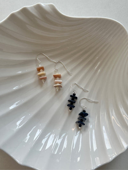 Mini Square Shell Earrings