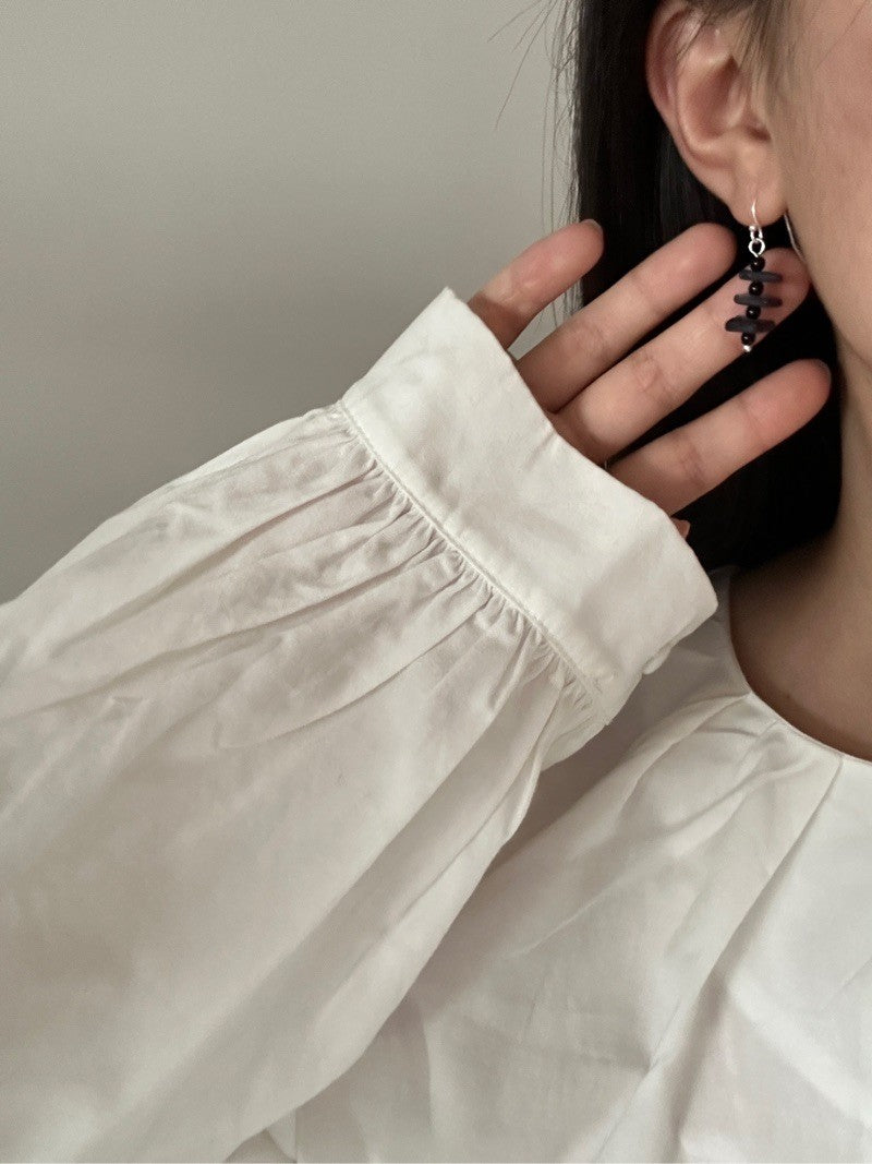 Mini Square Shell Earrings