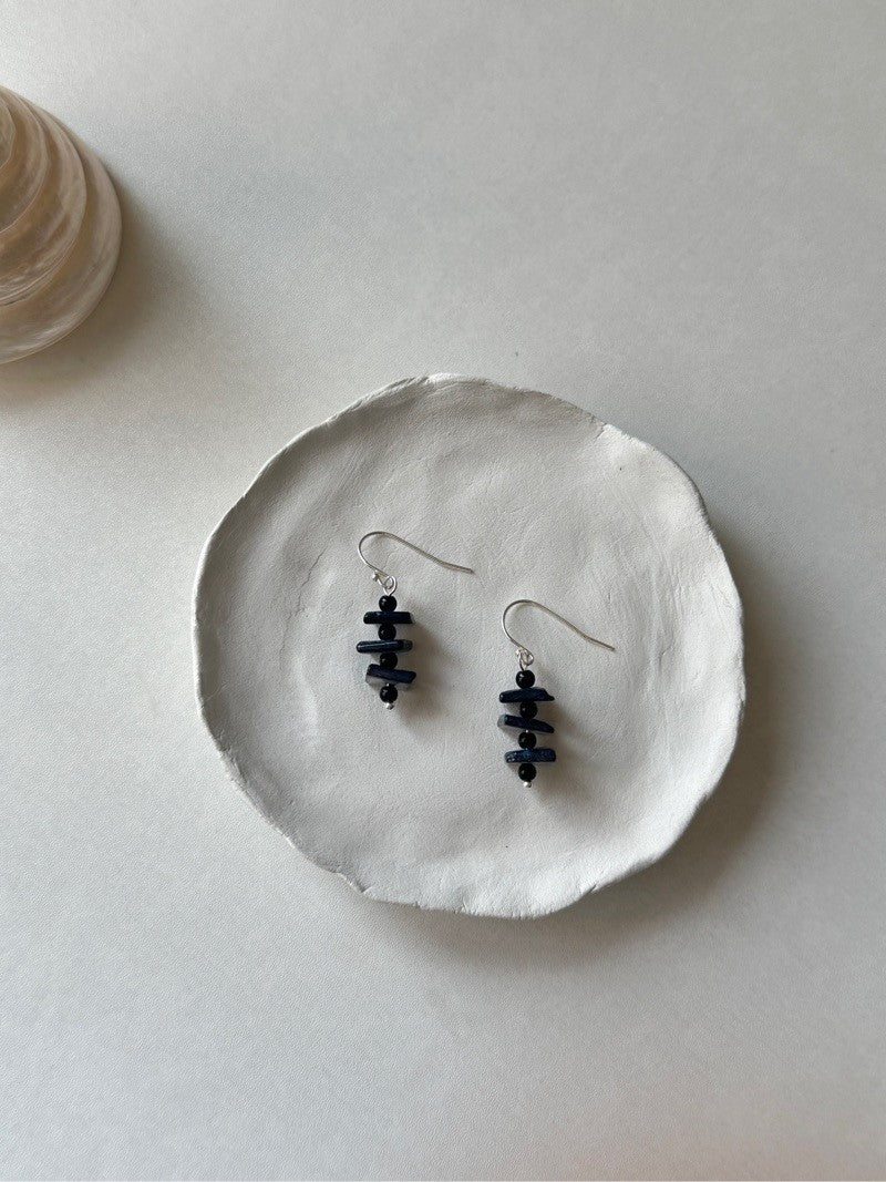 Mini Square Shell Earrings
