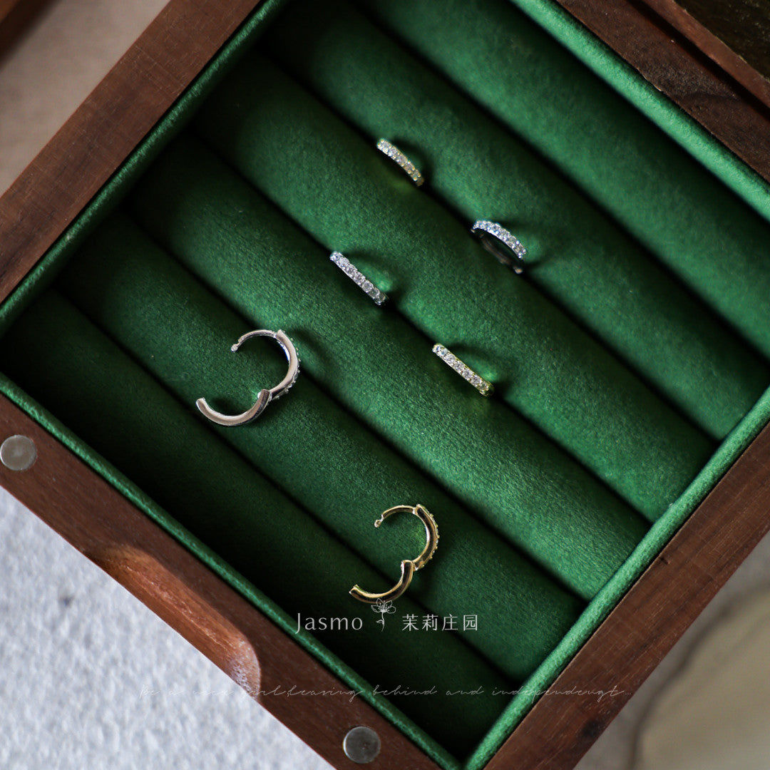 Minimalist Mini Zircon Huggies Earrings