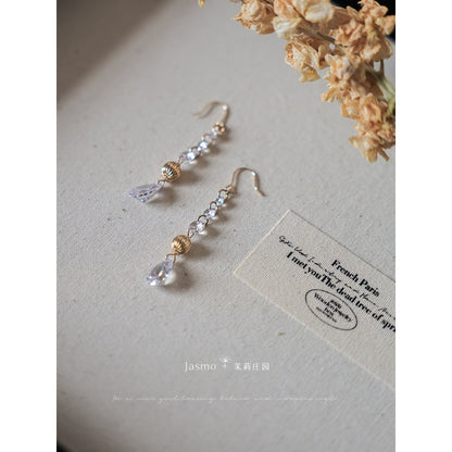 Minimalist Zircon Dangle Earrings