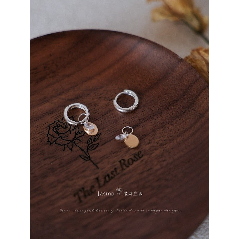Minimalist Zircon Huggies Earrings