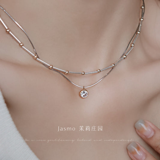 Minimalist Zircon Necklace