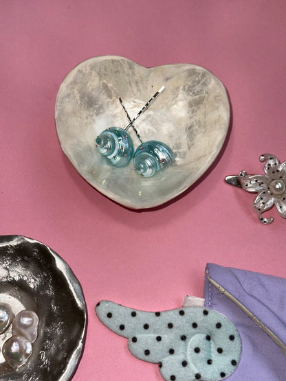 Mint Conch Hair Clip