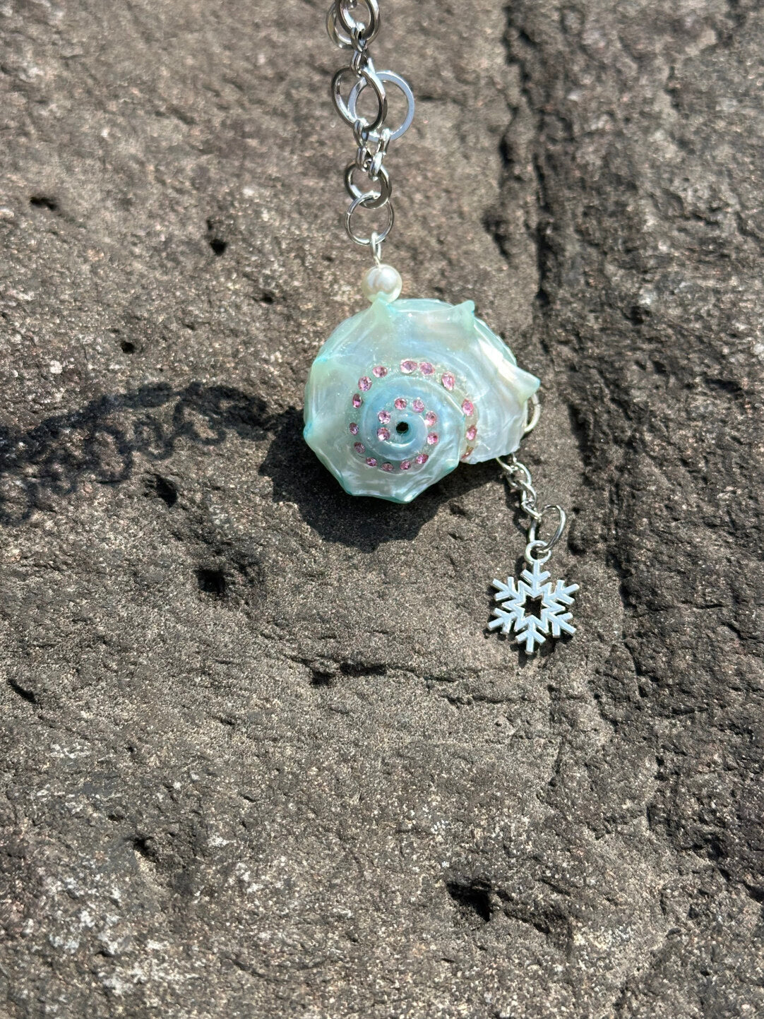 Mint Seashell Necklace