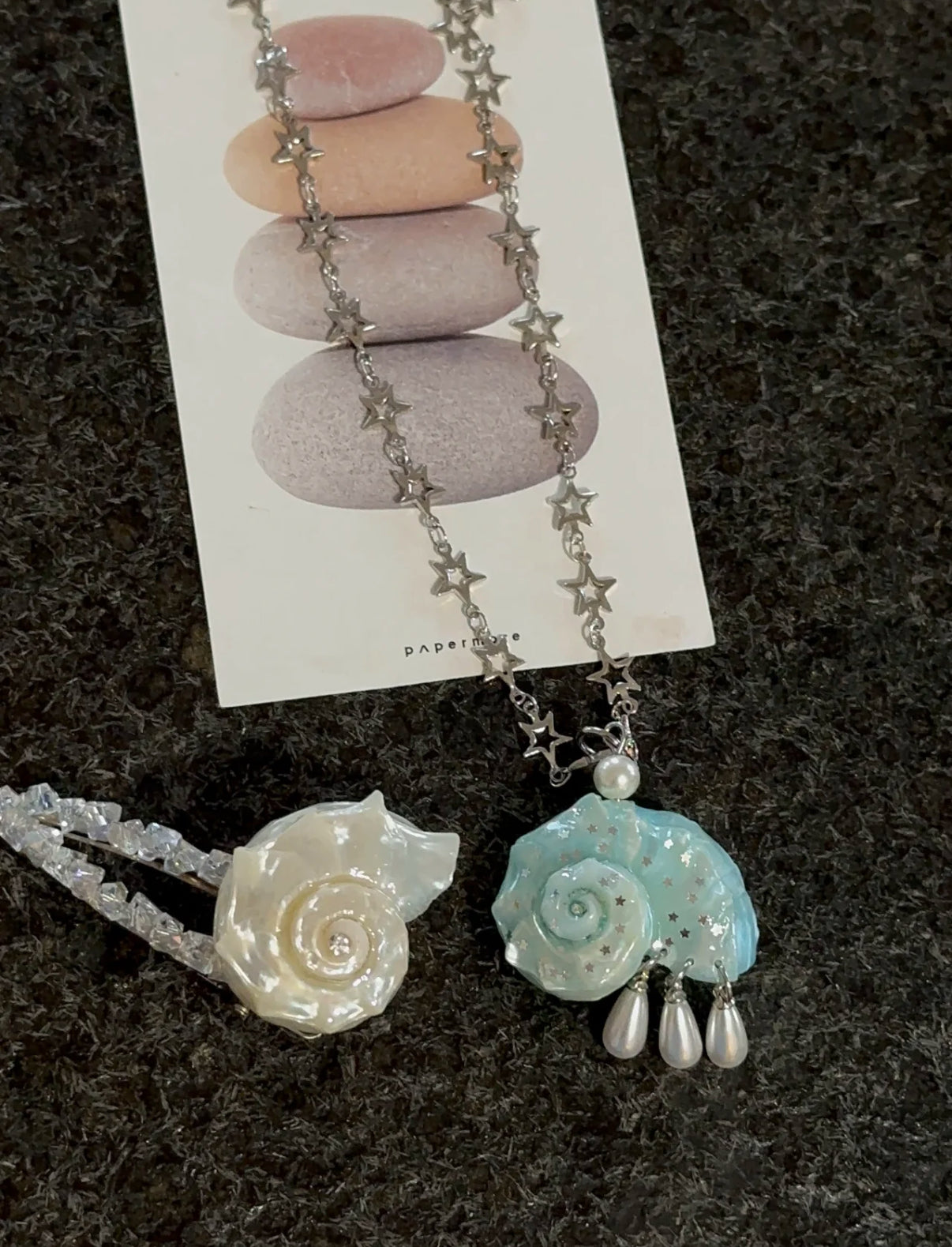 Mint Seashell Necklace