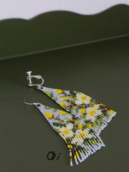 Monet Garden Lemon Blossom Earrings