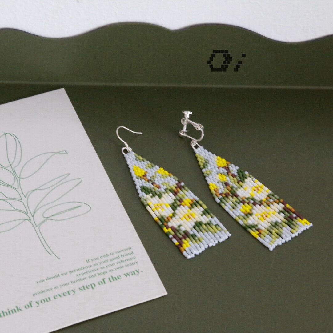 Monet Garden Lemon Blossom Earrings