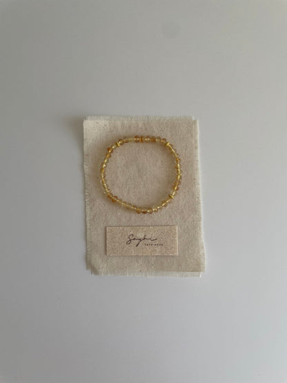 Moon & Stars Natural Crystal Beaded Bracelet