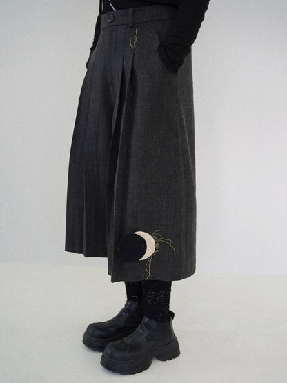 Moonshadow Creative Wool Cropped Pants