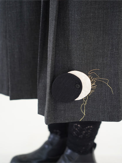 Moonshadow Creative Wool Cropped Pants