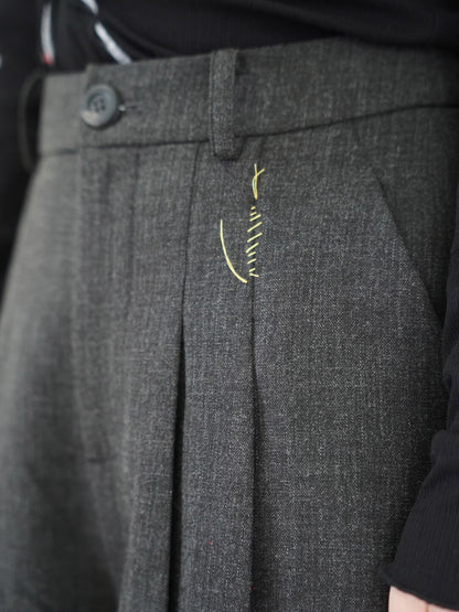 Moonshadow Creative Wool Cropped Pants