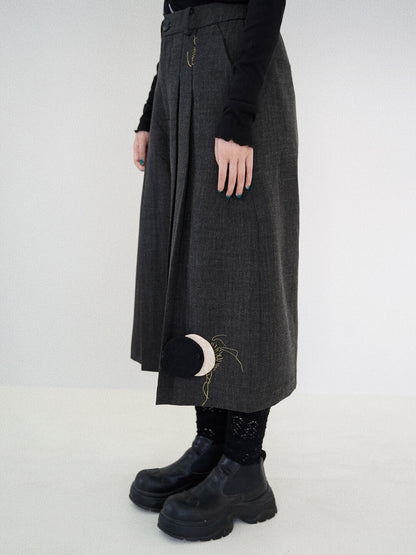 Moonshadow Creative Wool Cropped Pants