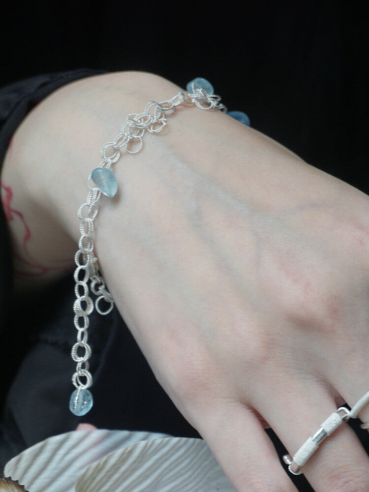 Morning Dew Silver Filigree Bracelet