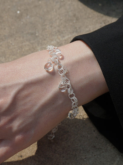 Morning Dew Silver Filigree Bracelet