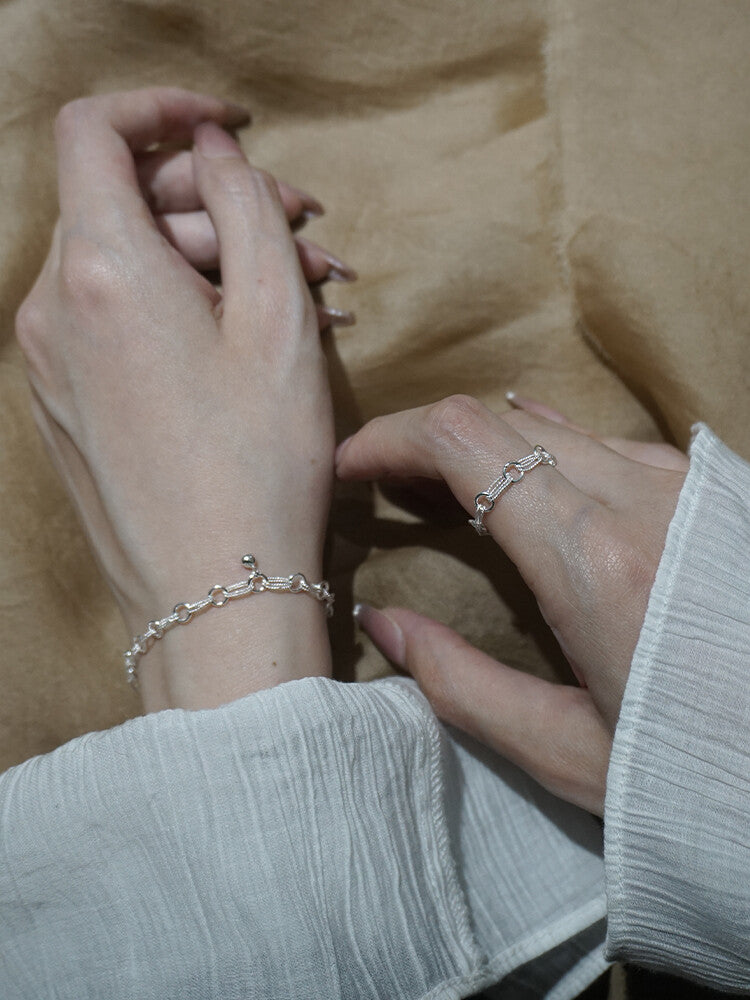 Morning Dew Raindrop Silver Filigree Bracelet