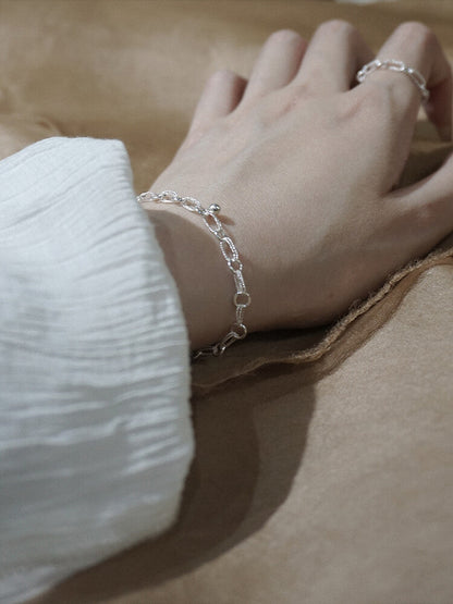 Morning Dew Raindrop Silver Filigree Bracelet