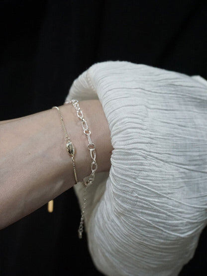 Morning Dew Raindrop Silver Filigree Bracelet