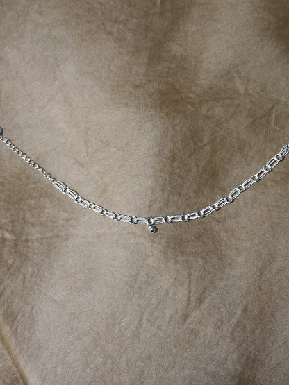 Morning Dew Raindrop Silver Filigree Bracelet