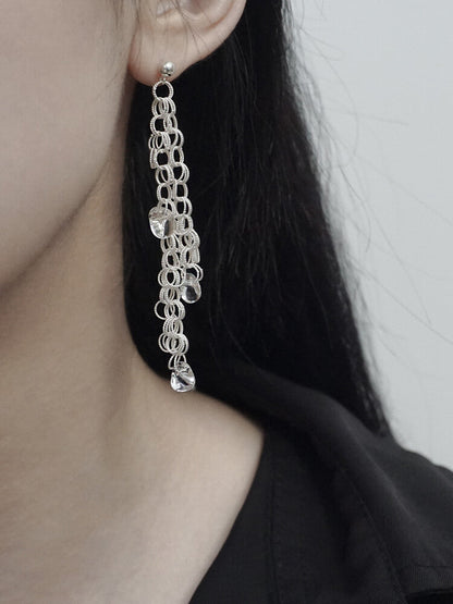 Morning Dew Silver Filigree Earrings