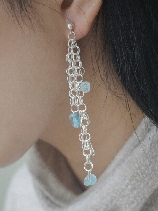 Morning Dew Silver Filigree Earrings