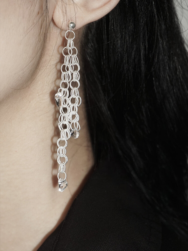 Morning Dew Silver Filigree Earrings