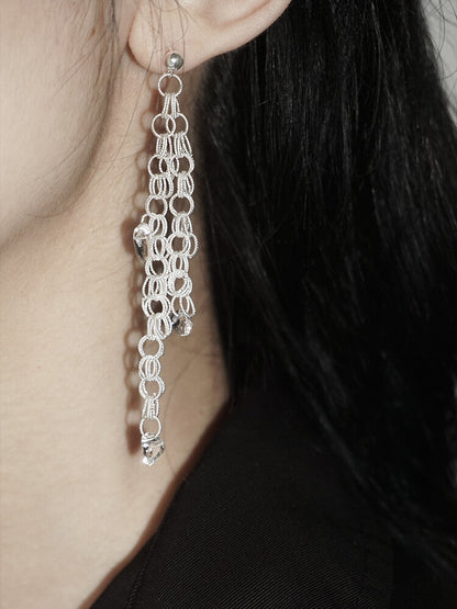 Morning Dew Silver Filigree Earrings