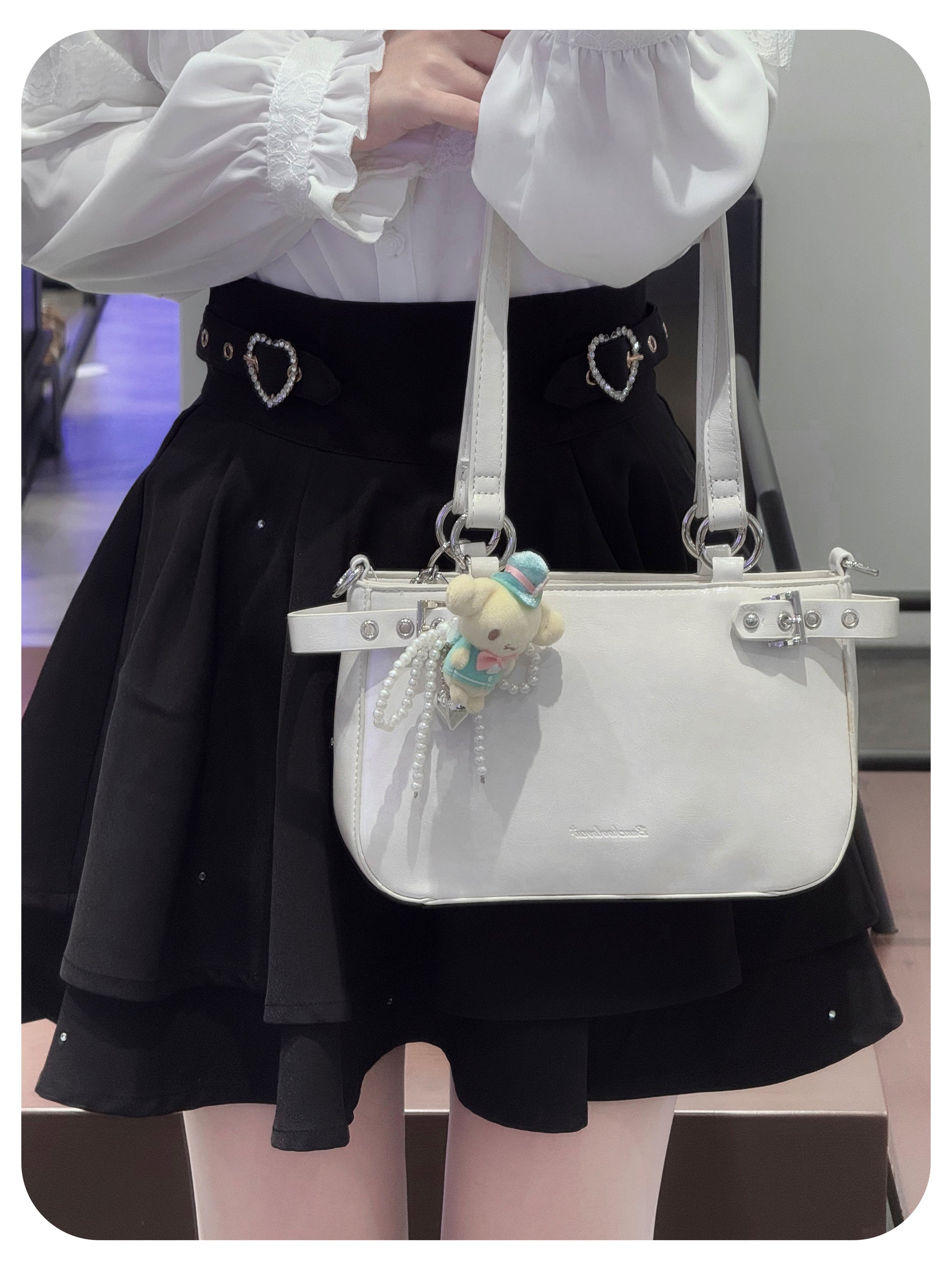 Moto Buckle Strap Ita Shoulder Bag | Bag | Three Fleas