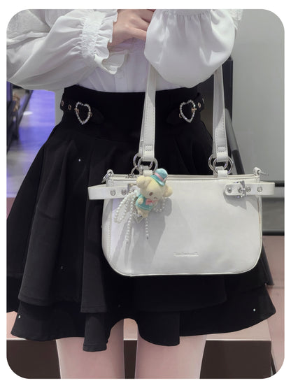 Moto Buckle Strap Ita Shoulder Bag | Bag | Three Fleas