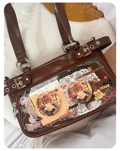 Moto Buckle Strap Ita Shoulder Bag | Bag | Three Fleas