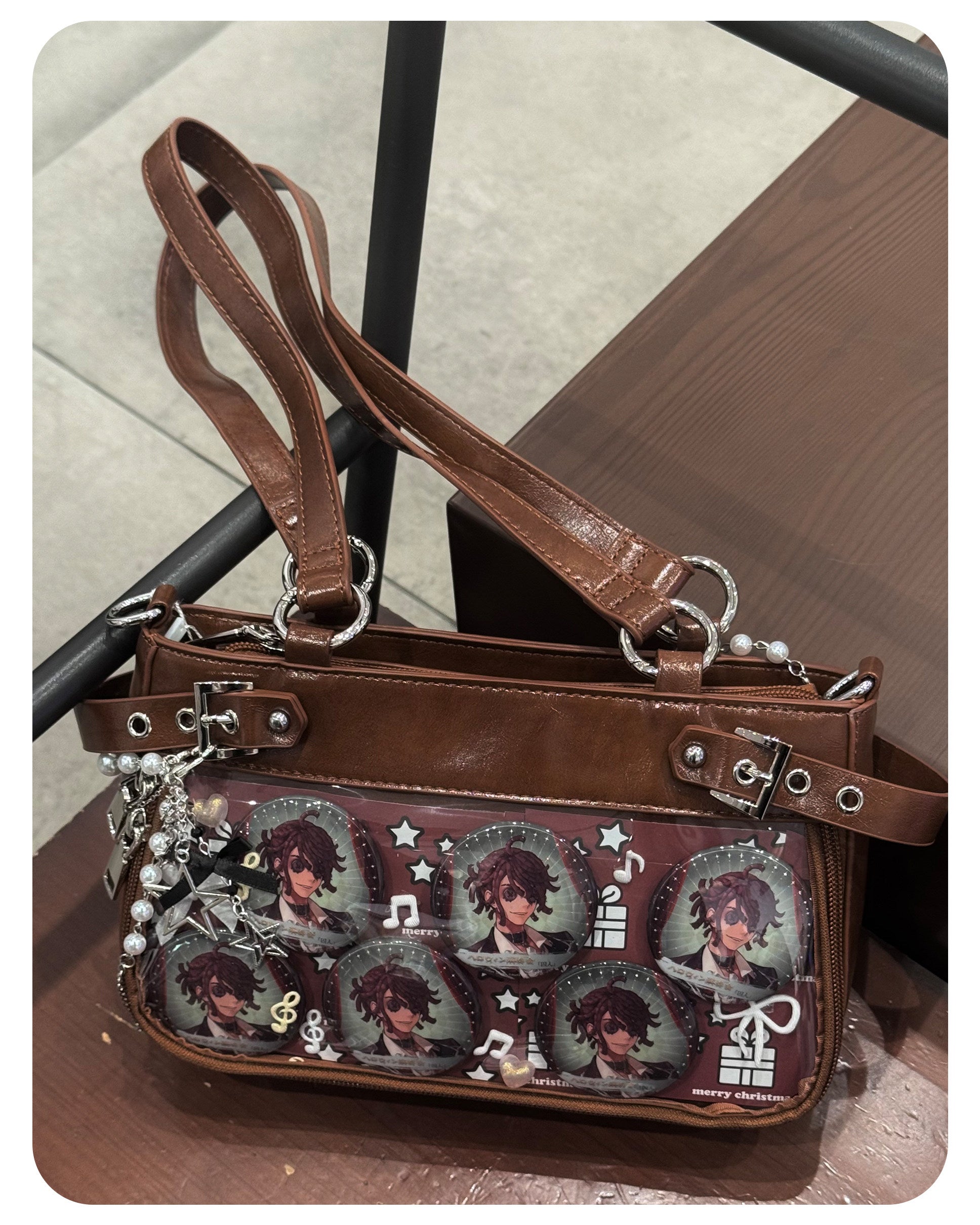 Moto Buckle Strap Ita Shoulder Bag | Bag | Three Fleas
