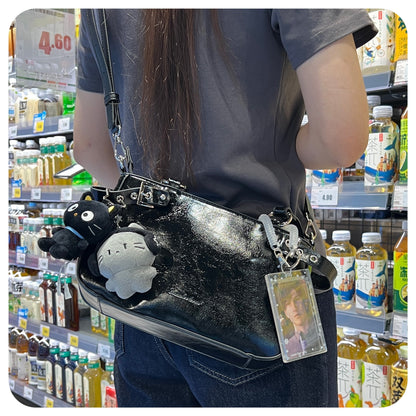 Moto Buckle Strap Ita Shoulder Bag | Bag | Three Fleas