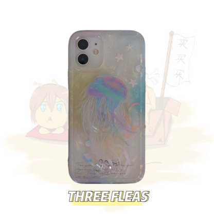 Mussel Jellyfish Printed Shinning Phone Case