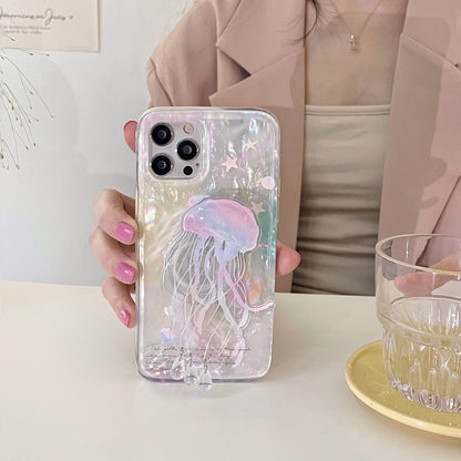 Mussel Jellyfish Printed Shinning Phone Case